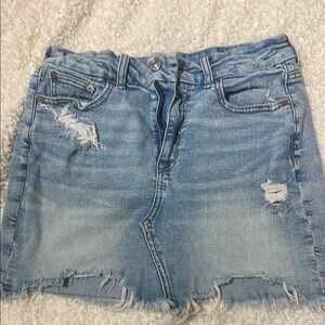 Distressed Denim Mini Skirt by american eagle